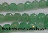 CAJ622 15.5 inches 8mm faceted round green aventurine beads