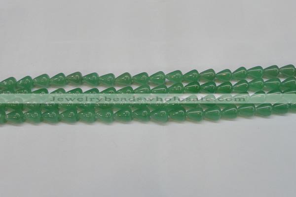 CAJ631 15.5 inches 8*10mm teardrop green aventurine beads