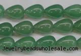 CAJ632 15.5 inches 10*14mm teardrop green aventurine beads