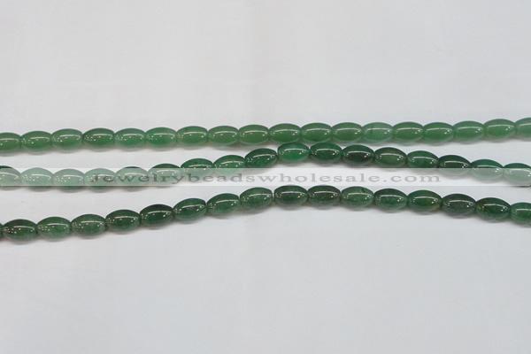 CAJ644 15.5 inches 8*12mm rice green aventurine beads