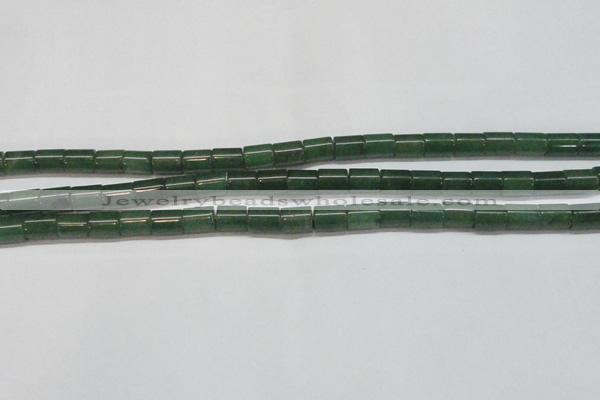 CAJ657 15.5 inches 8*10mm tube green aventurine beads