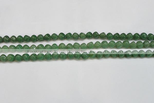 CAJ669 15.5 inches 7*7mm cube green aventurine beads