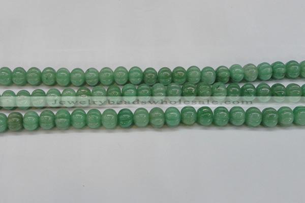 CAJ672 15.5 inches 10*13mm pumpkin green aventurine beads