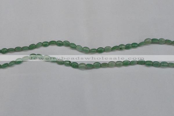 CAJ676 15.5 inches 5*8mm oval green aventurine beads