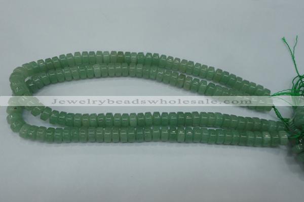 CAJ68 15.5 inches 5*10mm tyre green aventurine beads wholesale