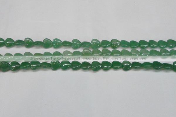 CAJ685 15.5 inches 12*12mm heart green aventurine beads