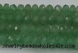 CAJ701 15.5 inches 4*6mm faceted rondelle green aventurine beads