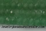 CAJ703 15.5 inches 6*10mm faceted rondelle green aventurine beads