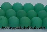 CAJ713 15.5 inches 10mm round matte green aventurine beads