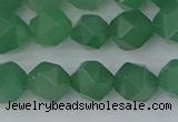 CAJ732 15.5 inches 8mm faceted nuggets green aventurine beads