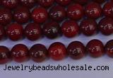 CAJ750 15.5 inches 4mm round apple jasper beads wholesale