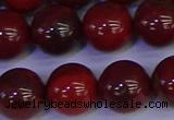 CAJ755 15.5 inches 14mm round apple jasper beads wholesale