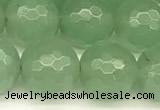 CAJ832 15 inches 10mm faceted round green aventurine beads