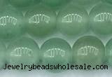 CAJ840 15 inches 8mm round green aventurine beads, 2mm hole