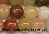 CAJ847 15 inches 8mm round jade gemstone beads