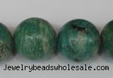 CAM1008 15.5 inches 20mm round natural Russian amazonite beads