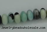 CAM101 15.5 inches 6*12mm rondelle amazonite gemstone beads