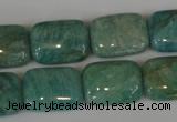 CAM1032 15.5 inches 13*18mm rectangle natural Russian amazonite beads