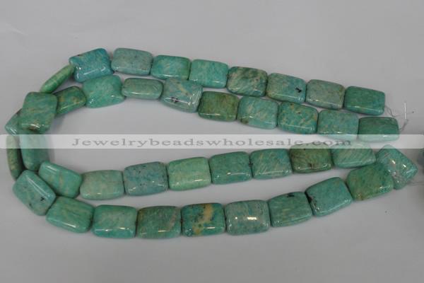 CAM1033 15.5 inches 15*20mm rectangle natural Russian amazonite beads