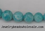 CAM1051 15.5 inches 6mm - 14mm round peru amazonite beads