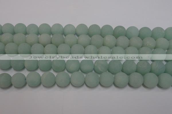 CAM1114 15.5 inches 12mm round matte amazonite beads wholesale