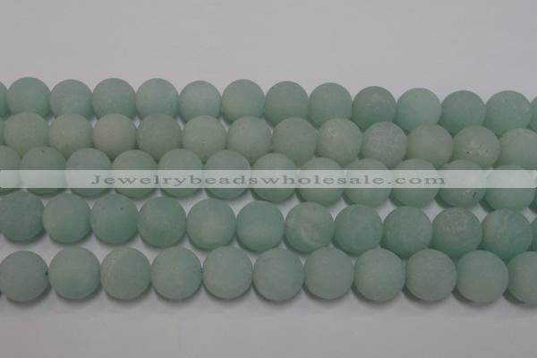 CAM1116 15.5 inches 16mm round matte amazonite beads wholesale