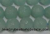 CAM1124 15.5 inches 12mm carved round amazonite beads wholesale