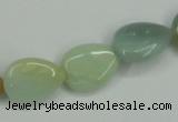 CAM116 15.5 inches 13*18mm flat teardrop amazonite gemstone beads