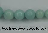 CAM125 15.5 inches multi-size round amazonite gemstone beads