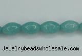 CAM129 15.5 inches 8*12mm rice amazonite gemstone beads wholesale