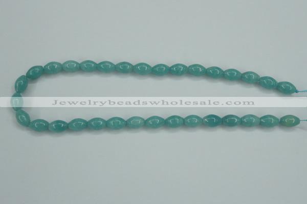 CAM129 15.5 inches 8*12mm rice amazonite gemstone beads wholesale