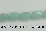 CAM139 15.5 inches 8*12mm faceted drum amazonite gemstone beads