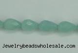 CAM141 15.5 inches 8*12mm faceted teardrop amazonite gemstone beads