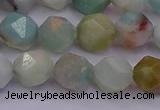 CAM1413 15.5 inches 10mm faceted nuggets amazonite gemstone beads