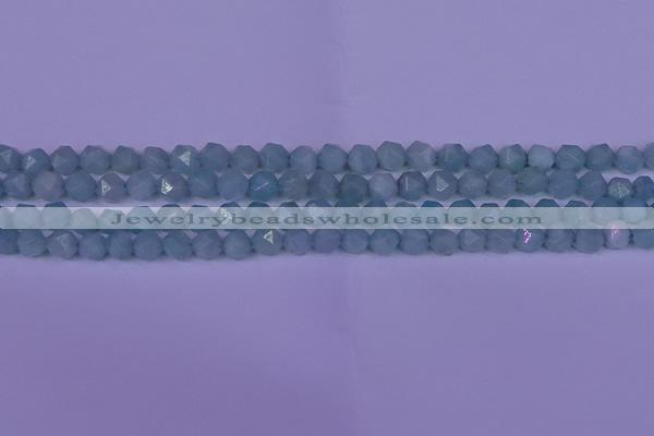 CAM1416 15.5 inches 6mm faceted nuggets Chinese amazonite beads