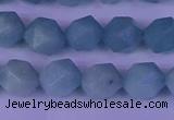 CAM1418 15.5 inches 10mm faceted nuggets Chinese amazonite beads