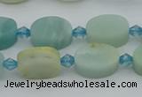 CAM1425 15.5 inches 8*12mm oval Chinese amazonite beads