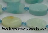 CAM1426 15.5 inches 10*16mm oval Chinese amazonite beads