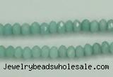 CAM143 15.5 inches 4*6mm faceted rondelle amazonite gemstone beads