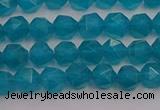 CAM1431 15.5 inches 6mm faceted nuggets dyed amazonite gemstone beads