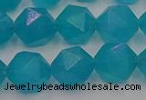 CAM1434 15.5 inches 12mm faceted nuggets dyed amazonite gemstone beads