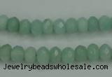 CAM144 15.5 inches 5*8mm faceted rondelle amazonite gemstone beads