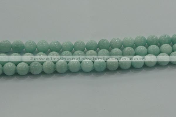 CAM1504 15.5 inches 12mm round natural peru amazonite beads