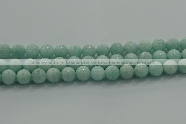 CAM1505 15.5 inches 14mm round natural peru amazonite beads