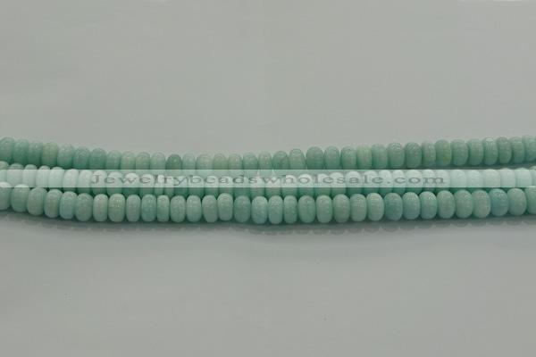 CAM1531 15.5 inches 4*6mm rondelle natural peru amazonite beads