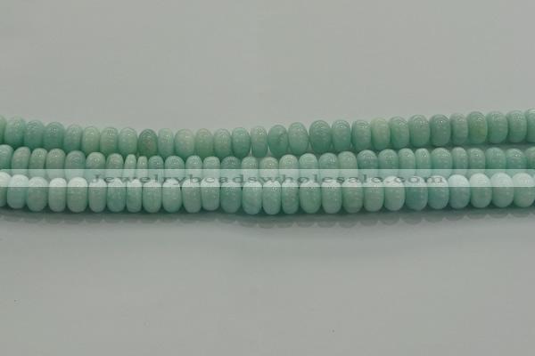 CAM1532 15.5 inches 5*8mm rondelle natural peru amazonite beads