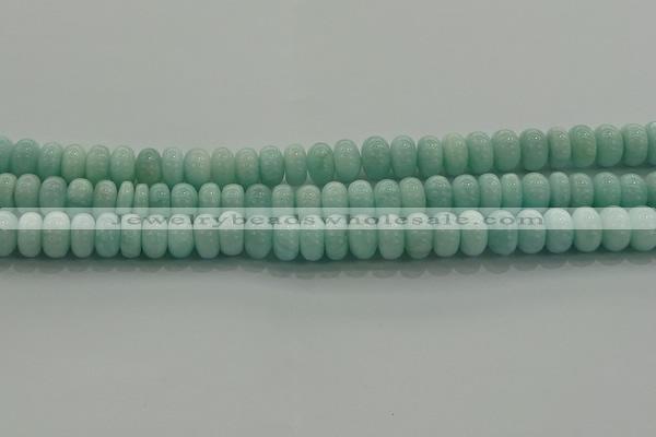 CAM1533 15.5 inches 6*10mm rondelle natural peru amazonite beads