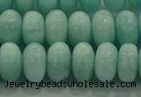 CAM1534 15.5 inches 7*12mm rondelle natural peru amazonite beads