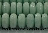 CAM1545 15.5 inches 8*14mm faceted rondelle peru amazonite beads