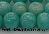 CAM1555 15.5 inches 14mm round natural peru amazonite beads